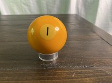 Vintage pool billiards REPLACEMENT BALL number 1 YELLOW