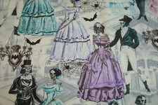 One yd Timeless Treasures Fabric Dead Skeleton dressUP Quilt Craft 44" x 36" BTY