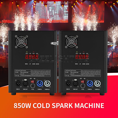 PAIDUN 2Pack 850W Cold Spark Machine Firework Sparkler Effect DMX Wedding Disco