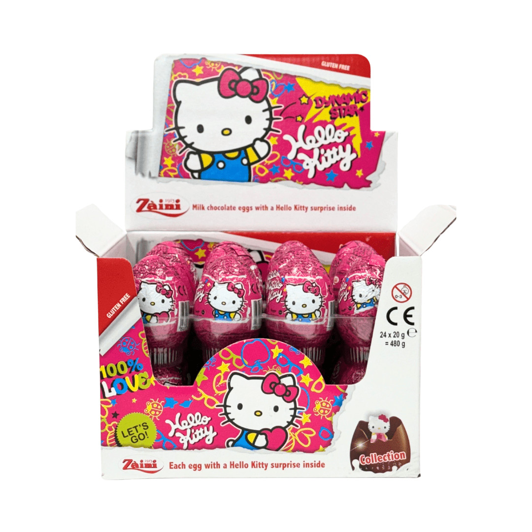 Hello Kitty Milk Chocolate Eggs With Toy Surprise Zaini HELLO
