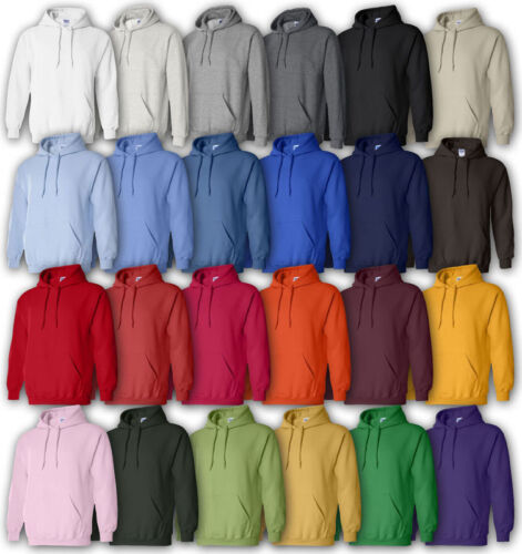 GILDAN Men's 2XL, 3XL, 4XL, 5XL, Blend, Hooded Sweatshirt, Hoodie, Jumper, 18500 - Picture 1 of 49