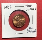 1982 US LINCOLN CENT! "Mr. Bubbles" Finish! Nice and Bubbly Mint ERROR! Coin! XR