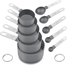 Nesting Measure Cups Spoons with stainless steel handle 10Pcs Set Kitchen Tools