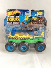 Hot Wheels Monster Trucks Big Rigs LOCO PUNK 6 Wheels Transporting Towing Truck