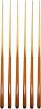Set of 6 Pool Cues 36"/42"/48"/57" Real 4-Prong House Bar Billiard Pool Stick