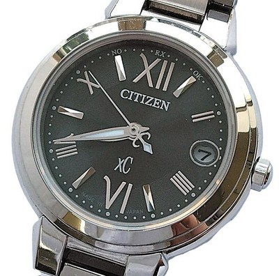 Citizen Cross Sea XC Black Dial Solar Watch Stainless Steel Size 28mm