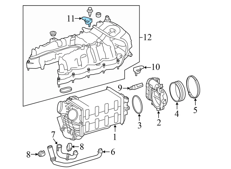2014-2016 2018 MERCEDES-BENZ E63 AMG S - MAP / Intake Manifold Pressure Sensor - Image 3 of 4