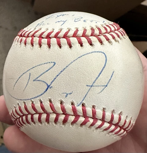 RARE Barry Zito Signed Mlb Baseball Autograph