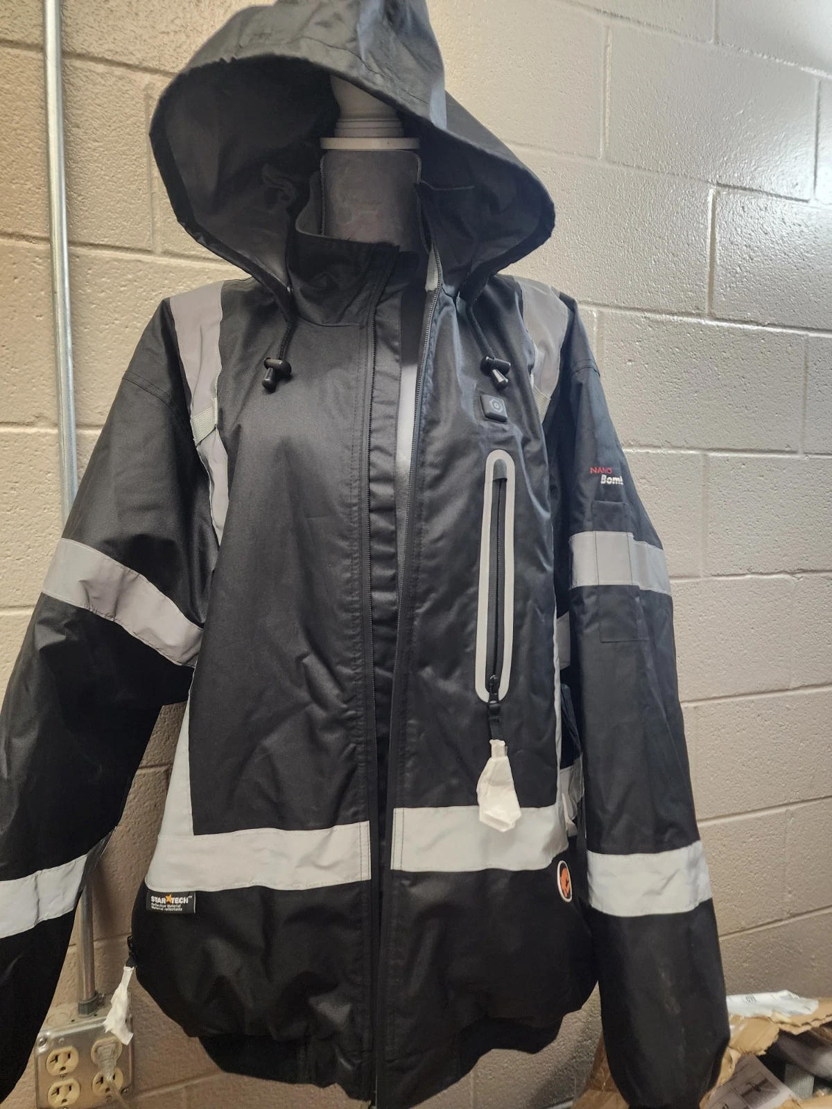 Startech Star Tech Pioneer Heated Bomber Jacket 4XL Reflective Safety