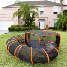 Outdoor Cat Enclosures for Indoor Cats with Tunnel, Portable Catio  Cat Playpen