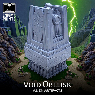 Leerer Obelisk - 28mm 3d gedruckt Alien Tomb World Tabletop Wargaming Gelände