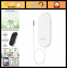 Wireless Freezer  Fridge Thermometer with App Alerts, Flat Probe, Remote Alarm