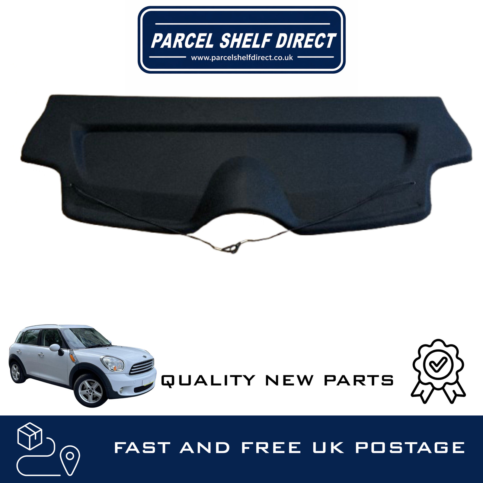 MINI COUNTRYMAN R60 PARCEL SHELF / LOAD COVER / LUGGAGE COVER 2010-2016 - NEW