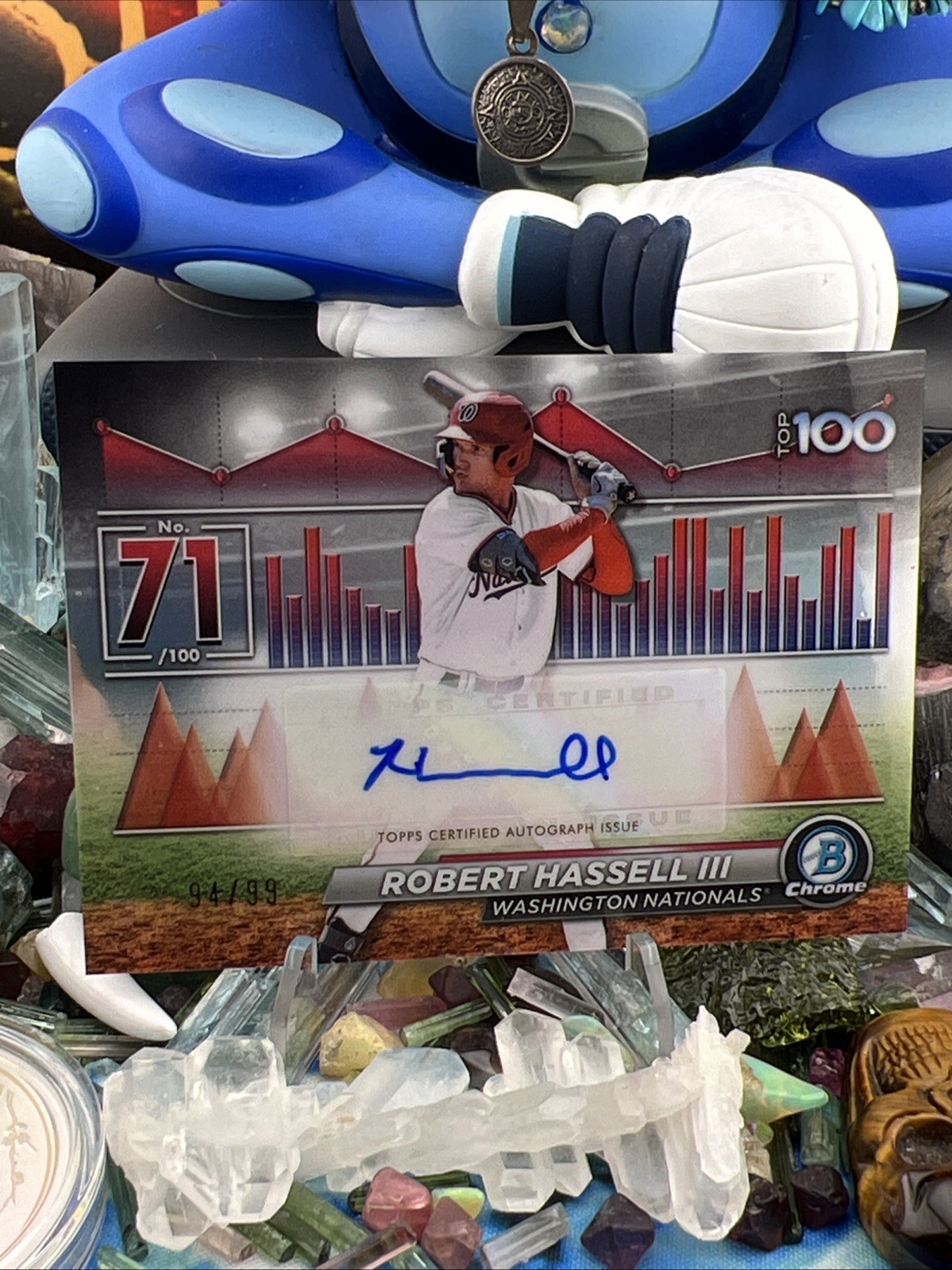 2024 Bowman Chrome - Robert Hassell III, Scouts Top 100 Refractor Auto /99