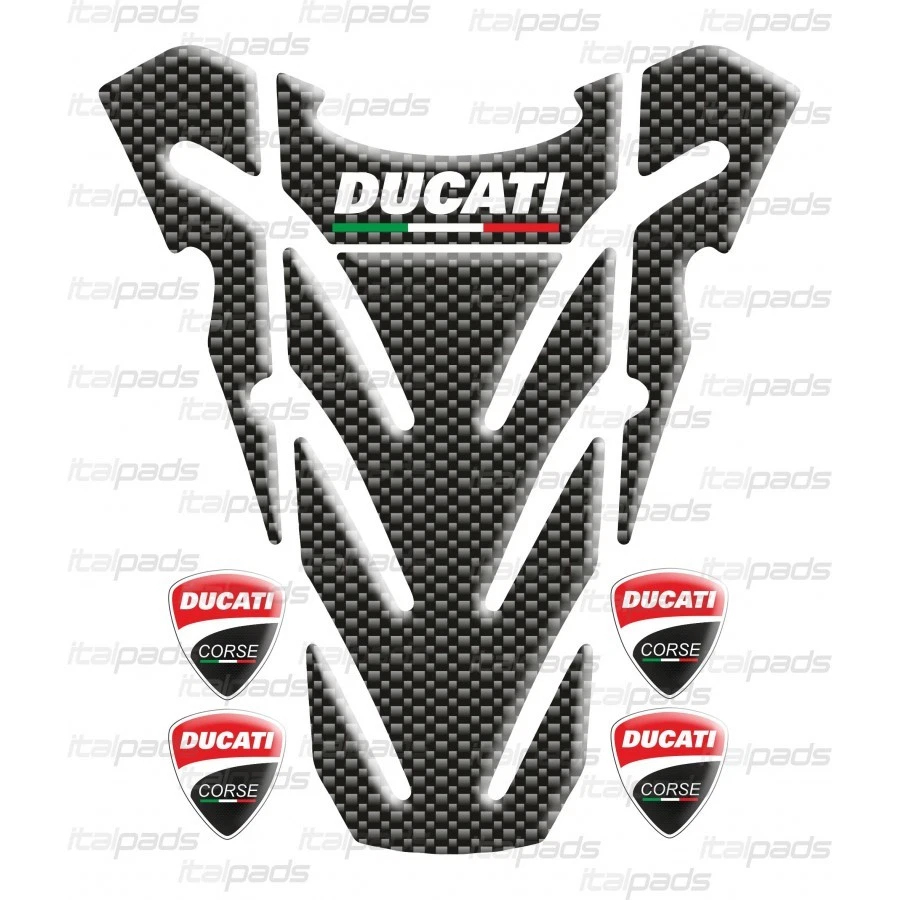 Protège-réservoir "Top Wings" carbon look2 pour DUCATI Monster - Photo 1/1