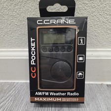 C. Crane CC Pocket AM/FM NOAA Weather Radio with Clock Sleep Timer