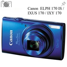 Canon PowerShot ELPH 170 IS / IXUS 170 / IXY 170 Digital Camera 12x Zoom Blue