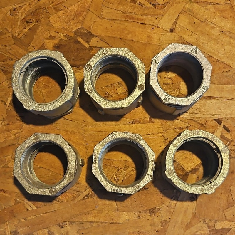 2 " 3 Piece Rigid IMC Union Lot of 6