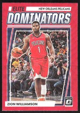 3235F 2022-23 Donruss Optic #3 Zion Williamson Elite Dominators Red Wave