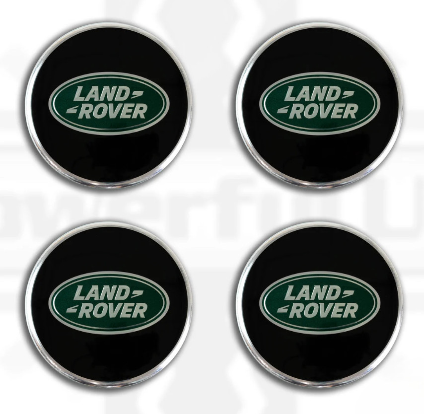 Land Rover Logo Emblem Wheel Center Caps - 4 Pc - Hub Cap HSE