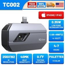 TOPDON TC002 Thermal Camera 4-7 Hours 40MK Heat Sensitivity for iPhone iPad iOS 