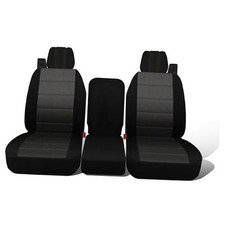 40/20/40 Split Front Bench Seat Covers for Ford F150 XL Standard Cab Black