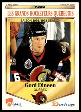 1992-93 Panini Durivage Gord Dineen Ottawa Senators #37