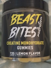 Beast Bites Creatine Gummies Lemon Flavor Sup...
