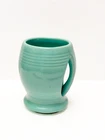 VINTAGE Unmarked Turquoise Mug w inverted handle Homer Laughlin Fiesta ?