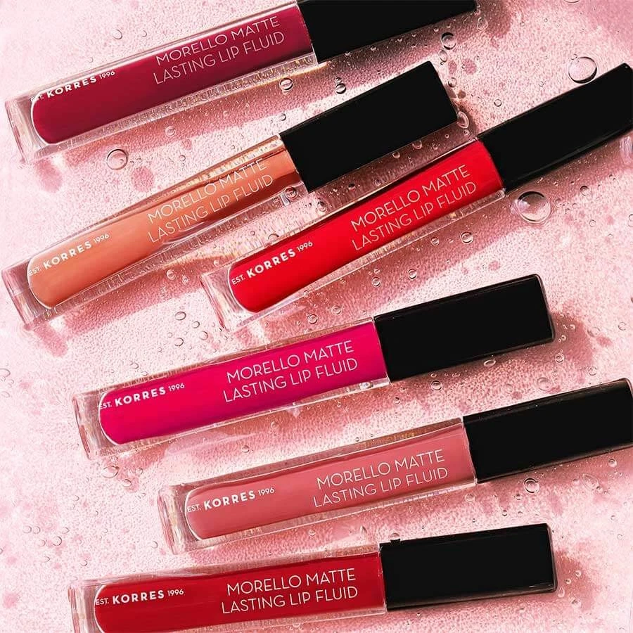 Líquido labial duradero mate KORRES Morello 10 rosa damasco 3,4 ml Foto 2 de 3