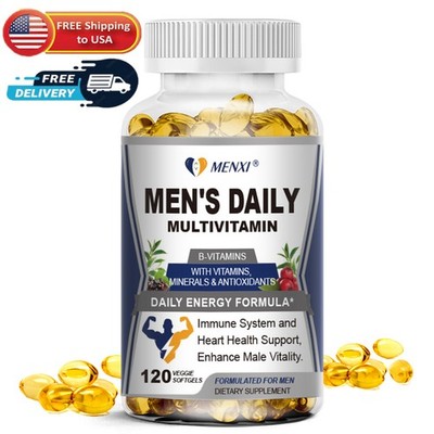 120 Men Daily Multivitamin Capsule Complex Energy Boost Prostate Health Function