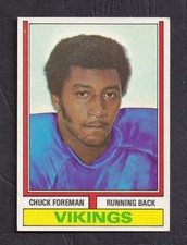1974 TOPPS CHUCK FOREMAN ROOKIE #113 NEAR MINT MINNESOTA VIKINGS RC