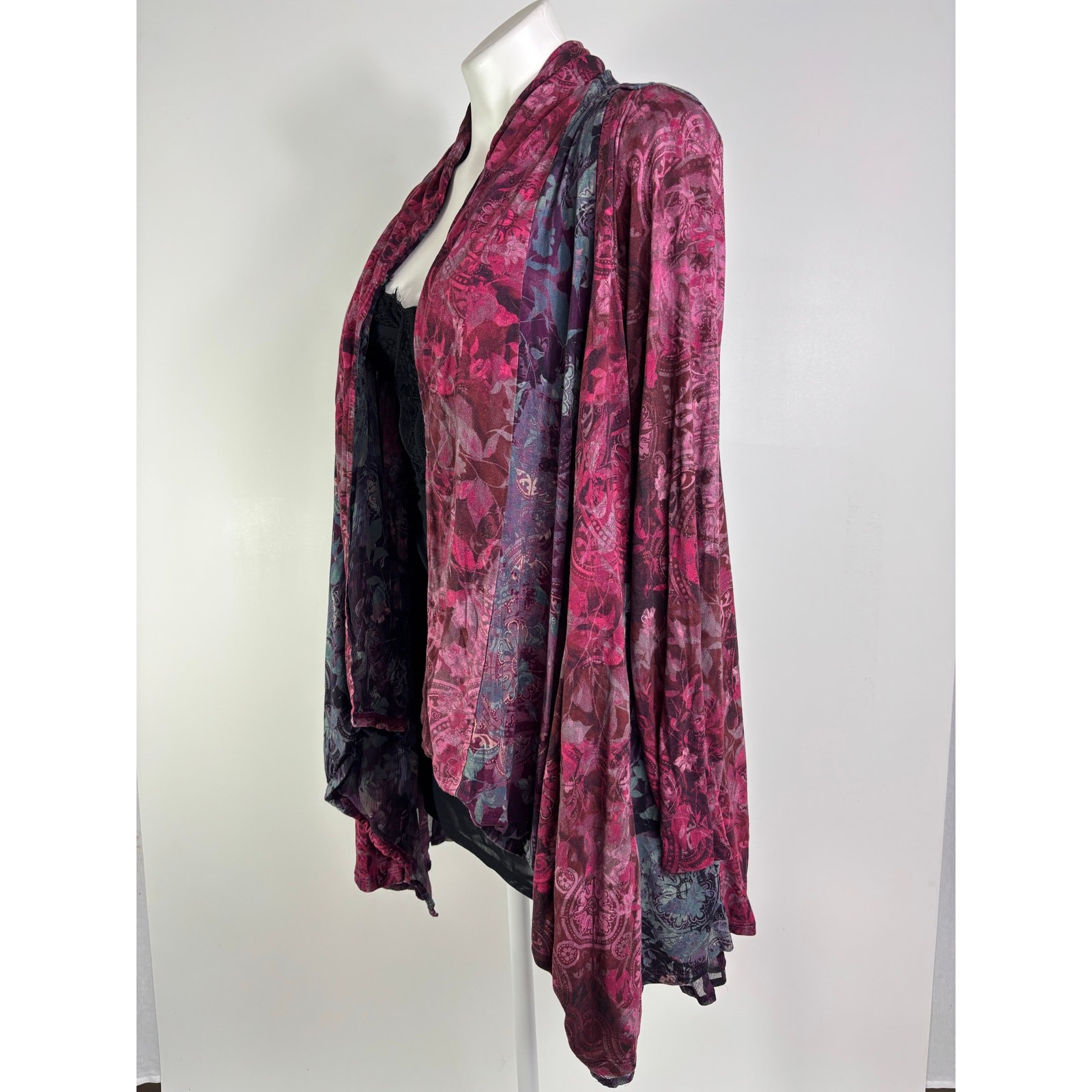 Soft Surroundings Open Front Patchwork Cardigan S… - image 6