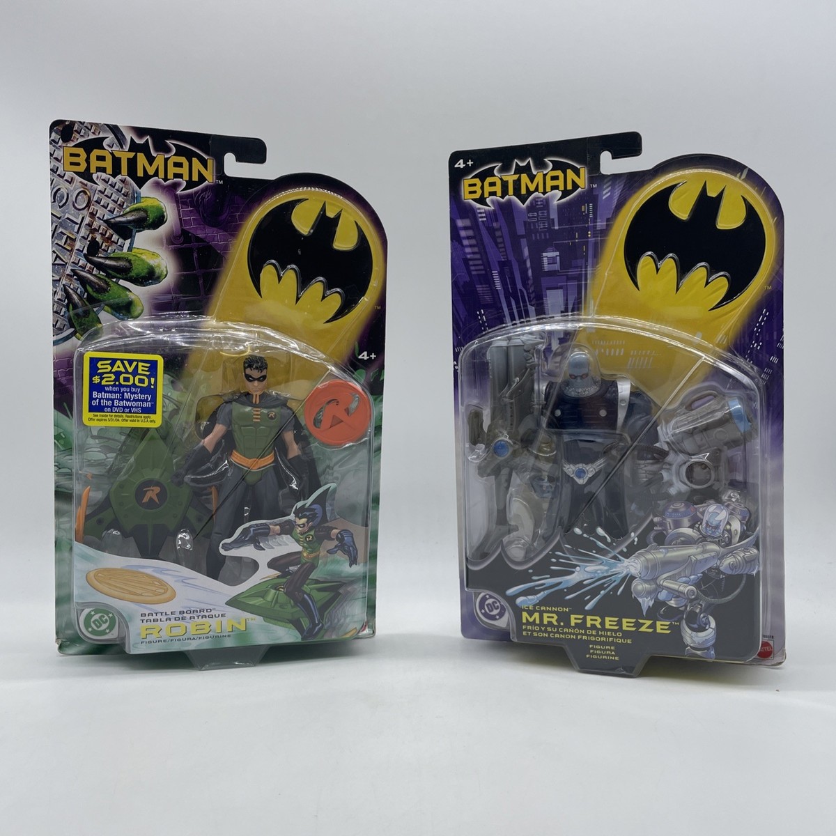 DC Comics Batman Mr. Freeze Ice Cannon & Robin Battle Board