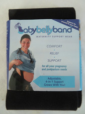 NEW Baby Belly Band Original Maternity Support Belt Black Size Med.