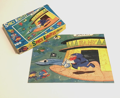 VINTAGE SELTENES SPACE KIDETTES 100-TEILIGES PUZZLE 1969 HANNA-BARBERA KOMPLETT