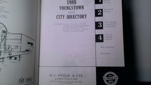 1988 Burch's YOUNGSTOWN CITY DIRECTORY Boardman Campbell Struthers Poland Girard
