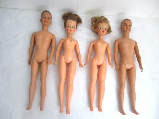 Ideal Tammy Family Dolls-Mom Dad Brother Tammy