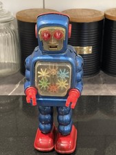 Vintage Yoshiya KO Japan Battery Operated Tinplate Robot Toy-SPARES-RESTORATION 