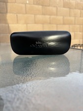 Coach Black Eyeglass Case Hard Shell Logo New York
