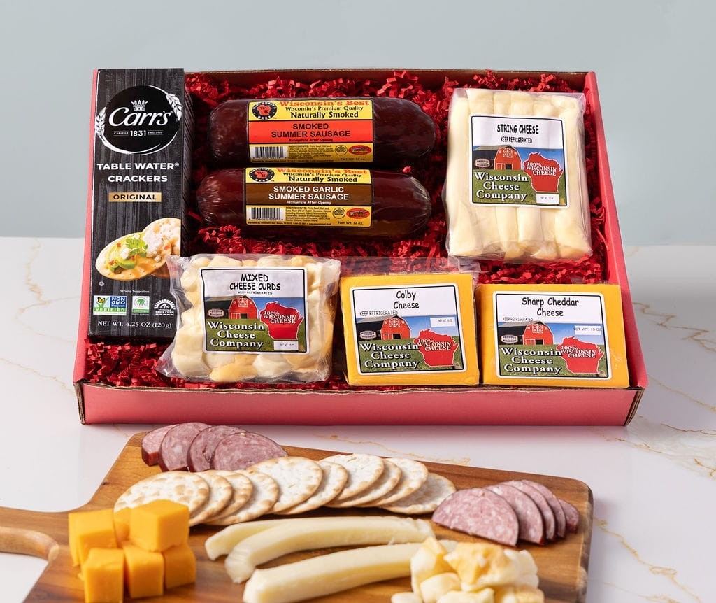 Big Deluxe Cheese, Sausage & Cracker Gift Box