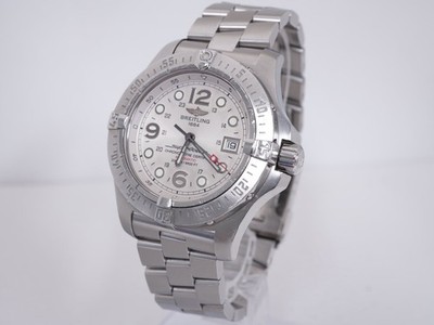 BREITLING Superocean Steelfish A17390 Automatic Mens Watch Excellent A7613