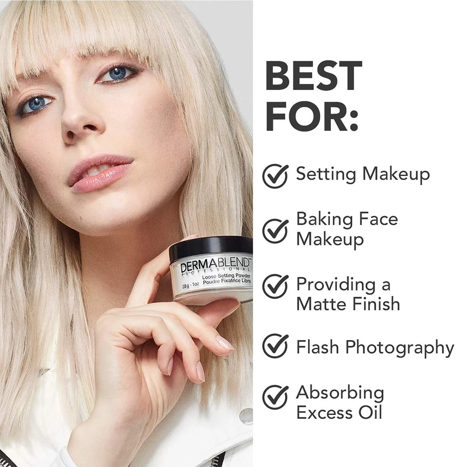 Loose Setting Powder for Face, Mattifying Makeup & Shine Control - Image 3 of 4