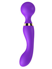 Loving Joy Dual Ended Wand 8.5 Inch Vibrator Silicone Rechargeable Clit Massager