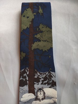 WWF Mens tie Gray Wolves 57