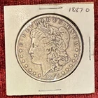 1887-O Morgan Silver Dollar, New Orleans Mint, Circulated, 90% Silver US Coin