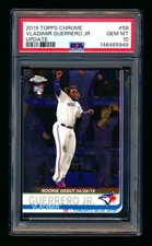 2019 TOPPS CHROME UPDATE #58 VLADIMIR GUERRERO JR RC BLUE JAYS ROOKIE PSA 10 GEM