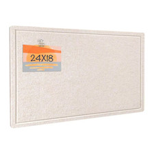 Decorative Felt Pin Board 24 X 18 Inch Foldable Bulletin Board for Wall with 20