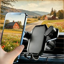 Car Mount Air Vent Phone Holder Swivel Cradle Strong Grip AC for Smart Phones