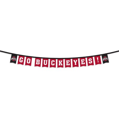 OHIO STATE BUCKEYES 8 FT X 6 IN REUSABLE SINGLE-SIDED PARTY BANNER WINCRAFT